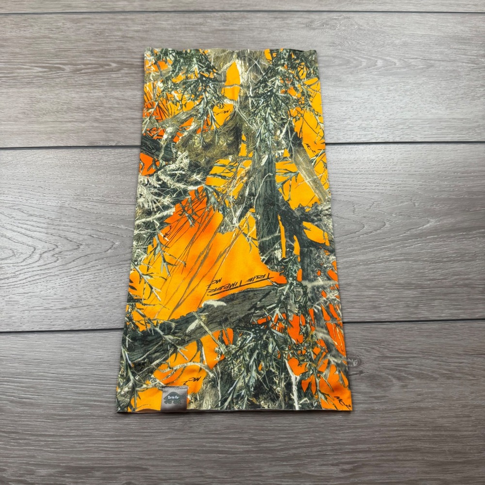 Turtle Fur Kids Neck Gaiter True Timber Camo Blaze Orange One Size
